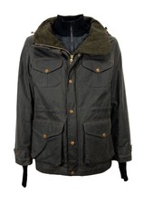 MANIFATTURA CECCARELLI Veste Homme Coton Ciré Brun 7069 WX Fabriqué En It