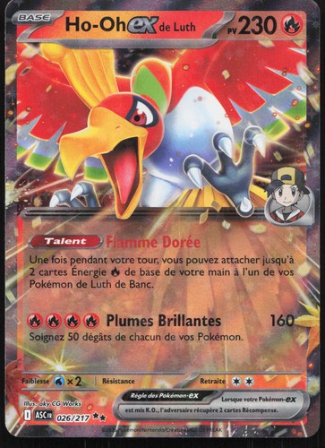 Carte pokémon ex de - carte, ho-oh-ex