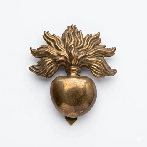 Grenade pour shako laiton - grenade,