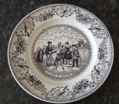 Ancienne assiette parlante la - assiette, "la