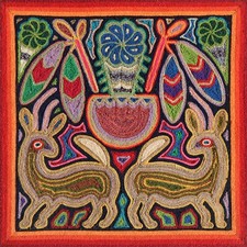 Peinture au fil - Art indien Huichol - Mexique - Hallucinogène & spiritualité !