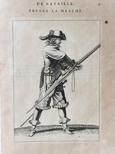 De Lostelneau mousquetaire mousquet uniforme XVII Louis XIV gravure 1647