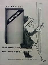 publicité  DUNLOPILLO  par