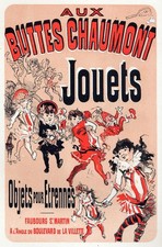 Aux Buttes Chaumont, magasin de jouets à Paris.  (poster) (39 x 60 cm)
