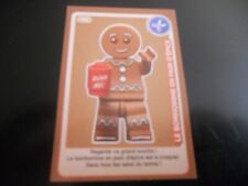 Carte LEGO crée Ton Monde n° 107 le bonhomme en pain d'epice