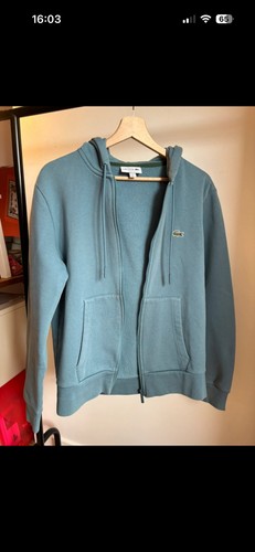 Pull lacoste zip bleu taille - pull,