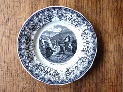 Assiette parlante creil - assiette,