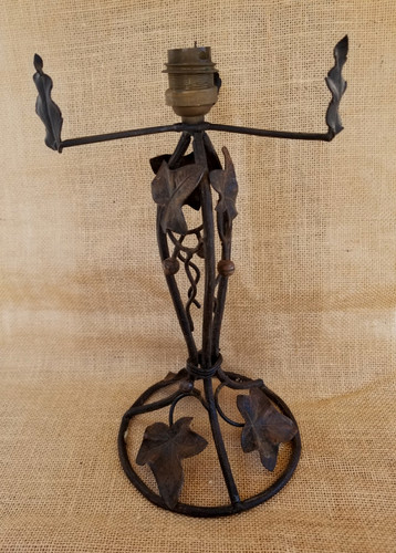 Art déco pied lampe fer - déco, de