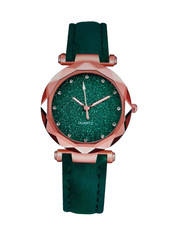 Montre femme verte quartz –