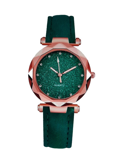 Montre femme verte - , •