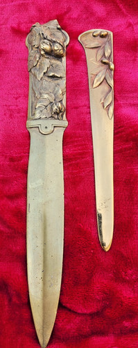 Coupe papier bronze signe - 2,