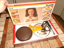 Crêpière KRUPS SUZETTE vintage orange TYPE 235 Crêpe party