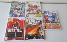 LOT DE 5 JEUX NINTENDO WII /
