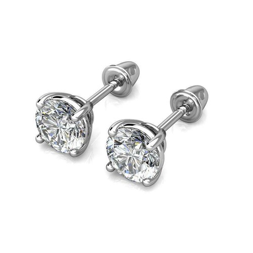 14k white gold created diamond - 14k,