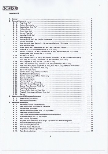 Service manuel instructions - service,
