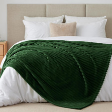 Plaid Polaire Vert Foncé Pour