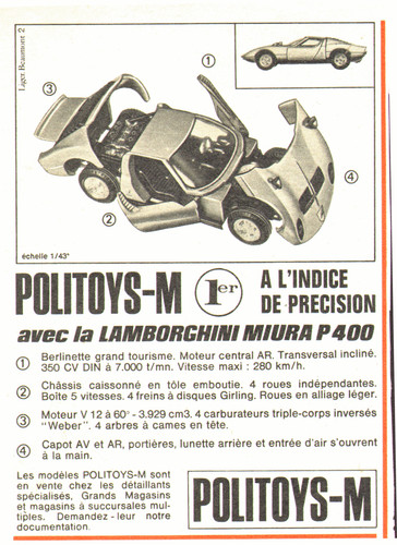 Pub vehicule politoys m - , politoys-m