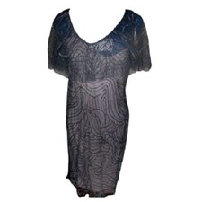 ROBE ANTIK BATIK TOUTES PERLEES TAILLE S/38 COULEUR MARRON CLAIR