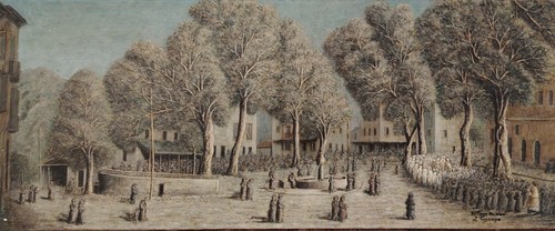 Naif intitulé village var - naif,