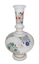 Marbre Fleur Pot Demi Inlaid