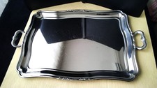 Plateau de service en Acier Inoxydable  44.5 x 33 cm   NOUVEAU