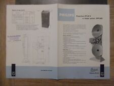 Documentation Projecteur FP20S à lampe pulsée SPP800 PHILIPS