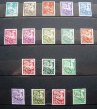 FRANCE STAMP TIMBRES PREOBLITERES 1953 - 1960 YVERT N° 106 - 122 NEUFS xx TTB B4