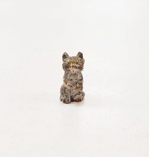 Sculpture chat assis - chat,