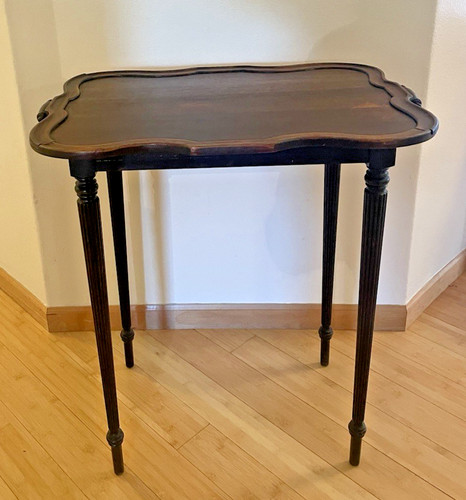 Vintage mahogany wood butler - vintage,
