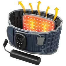 HONGJING Ceinture Dorsale Décompressante Chauffante avec Lumière Rouge Thérapeut