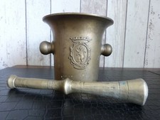 ancien mortier en bronze