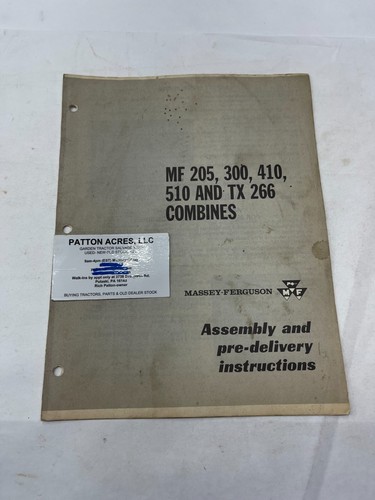 Assem pre delivery - assem, instr