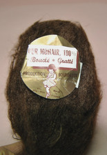 11 pelotes laine mohair BOUTON D'OR couleur chataigne