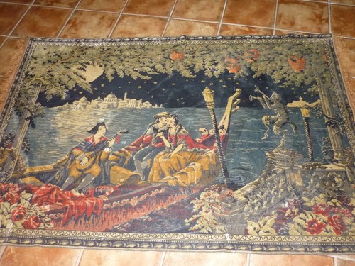 Tapis tres ancien tenture - tapis,