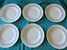 6 assiettes a creuse porcelaine de limoges Haviland modèle courette