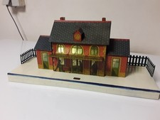 Gare train hornby tole litho