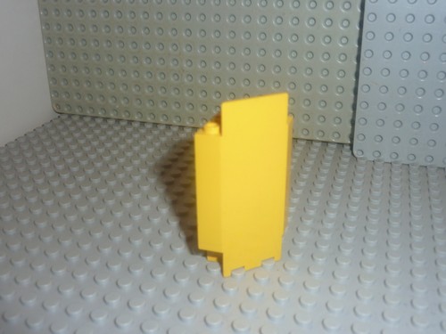 Lego yellow panel - yellow, corner