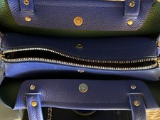 Sac à main porté épaule bleu électrique Lancaster 