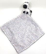 2607?Doudou Plat Mouchoir Zèbre Blanc Gris Noir Étoiles Du Pareil Au Même DPAM