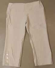 pantalon pantacourt beige