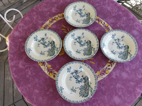 Assiettes creuses anciennes - assiettes,