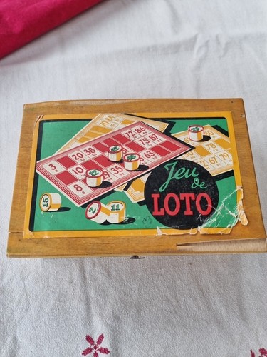 Ancien coffret jeu - de, loto