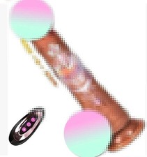 Neuf Gode Réaliste Télécommande Télescopique Chauffant Vaginal Anal USB Sextoy