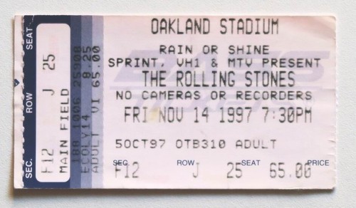 Billet concert ticket stub - , the