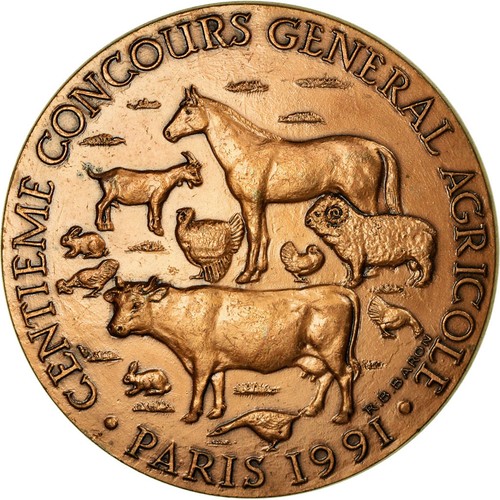 France médaille 100ème - médaille,,
