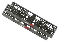 2x supports de cadre de plaque d'immatriculation européenne look carbone pour...