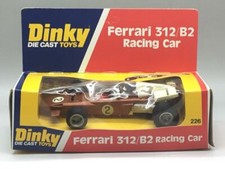 DINKY TOYS Ferrari 312/B2 Course Voiture Bronze Rare Noir Échappement 226 Mint