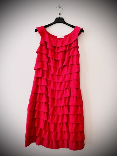 Robe rouge volants zapa - robe, à
