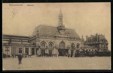 CPA Valenciennes, La Gare 1916