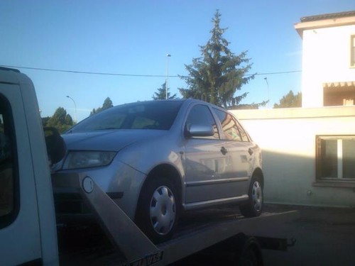 Pare choc arriere skoda fabia - arriere,